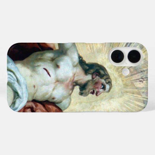 Jesus fresco Case-Mate iPhone hülle (Rückseite (Horizontal))
