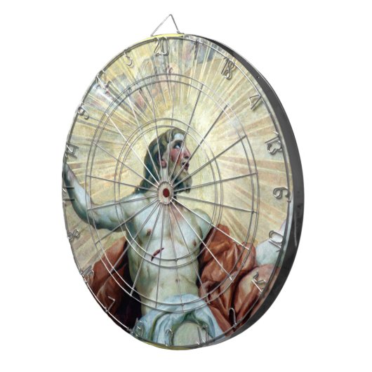 Jesus fresco dartscheibe (Vorderseite rechts)