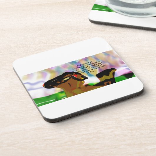 Jesus Freund Getränkeuntersetzer (Linke Seite)