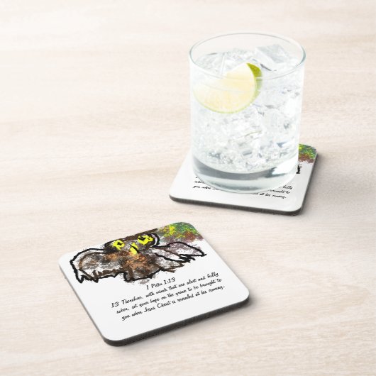 Jesus Freund Getränkeuntersetzer (Rechte Seite)