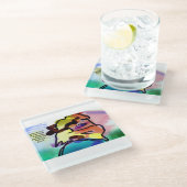 Jesus-Freund Glasuntersetzer (Schrägansicht)