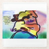 Jesus-Freund Glasuntersetzer (Vorderseite)