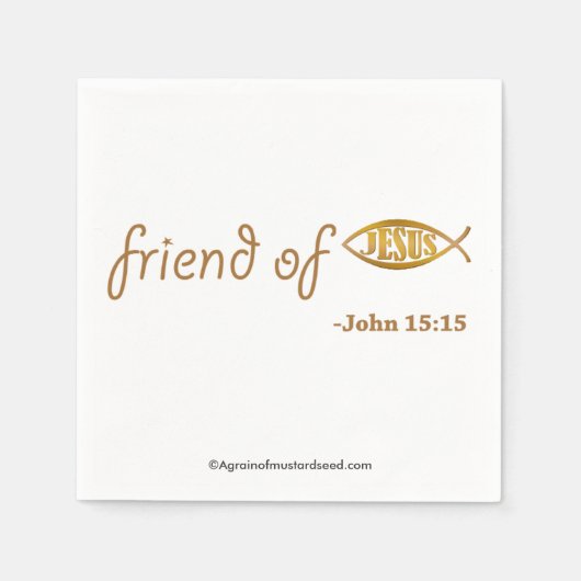 Jesus-Freund Serviette (Vorderseite)