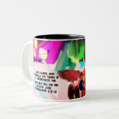 Jesus freut sich zweifarbige tasse (Vorderseite Links)