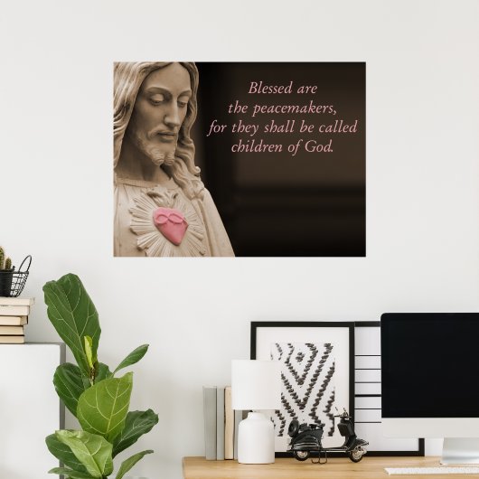Jesus Friedensstifter Poster (Heimbüro)