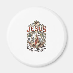 Jesus Frühkirche Symbol Ästhetik Jesus Frühkirche Magnet