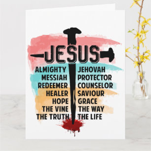 *Jesus*-Fügen Sie Ihre besondere Nachricht Karte h