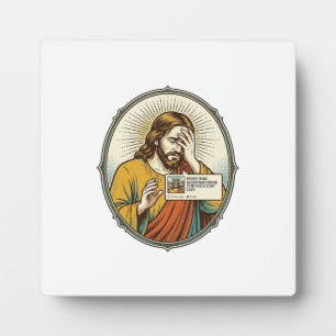 Jesus fügte der Geschichte statt direkter Nachrich Fotoplatte