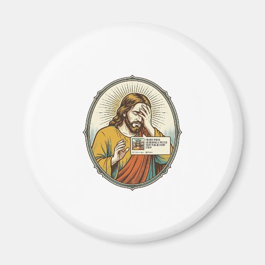 Jesus fügte der Geschichte statt direkter Nachrich Magnet (Vorne)