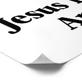 Jesus fuhr nicht mit einem Elefanten - demokratisc Poster (Ecke)