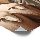 Jesus führt seine treue Flock Poster (Ecke)