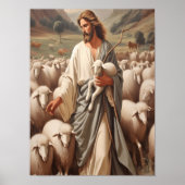 Jesus führt seine treue Flock Poster (Vorne)