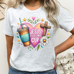 Jesus füllt meine Christlichen Kaffeeliebhaber im Tri-Blend Shirt