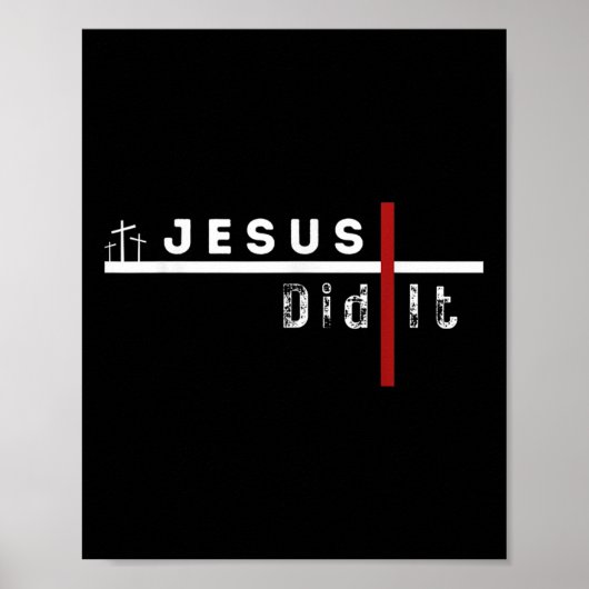 Jesus Funny Cross Christlich hat es Sarcasm Spaß S Poster (Vorne)