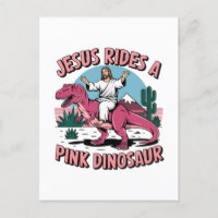 Jesus Funny Memes, Jesus reitet eine rosa Dinosaur