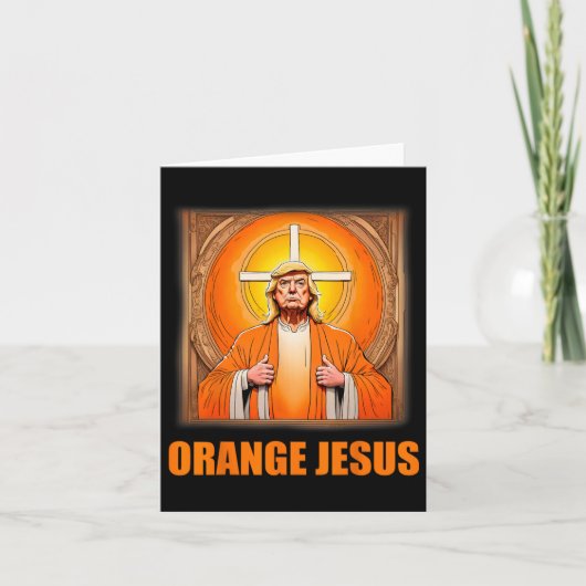 Jesus Funny Trump 1 Karte (Vorderseite)