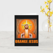 Jesus Funny Trump 1 Karte (Gelbe Blume)