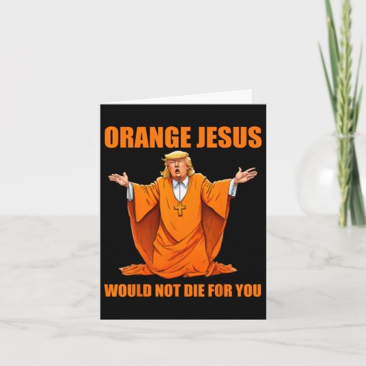 Jesus Funny Trump 2 Karte (Vorderseite)