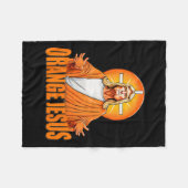 Jesus Funny Trump Fleecedecke (Vorderseite (Horizontal))