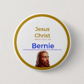 Jesus für Bernie Button (Vorderseite)
