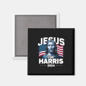 Jesus für Harris Kamala 2024 Magnet (Vorderseite/Rückseite)