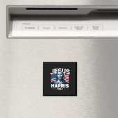 Jesus für Harris Kamala 2024 Magnet (In Situ (Geschirrspüler))