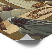 Jesus Füttre den 5000 Christus-Bibel-Verses-Story- Poster (Ecke)