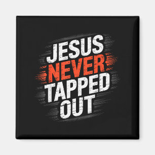 Jesus gab nie auf Christliches Wrestling Magnet