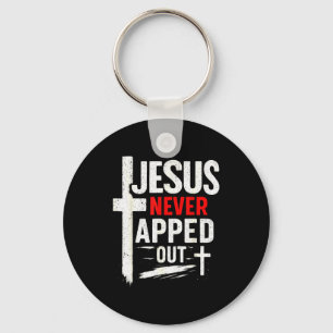 Jesus gab nie auf Christliches Wrestling Ringen Schlüsselanhänger