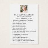 Jesus Garden von Gethsemane Beerdigung Gebet Card (Rückseite)