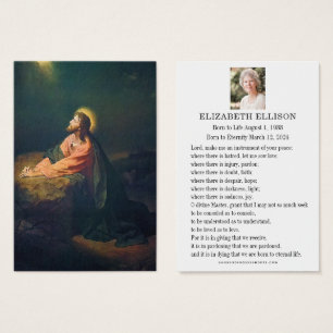 Jesus Garden von Gethsemane Beerdigung Gebet Card