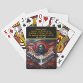 Jesus Gazing über Schöpfung Spielkarten (Rückseite)