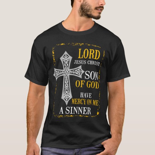 Jesus Gebet Ostorthodox und katholische Christlich T-Shirt (Vorderseite)