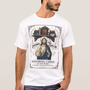 Jesus-Gebetsplatz Heimaltar-Dekor-Shirt Glaube B T-Shirt