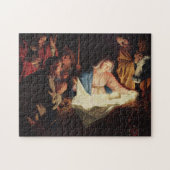 Jesus Geboren in einem Stall bei Bethlehem Puzzle (Horizontal)