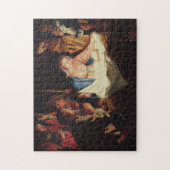 Jesus Geboren in einem Stall bei Bethlehem Puzzle (Vertikal)