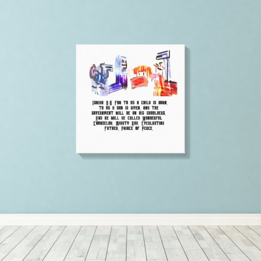 Jesus geboren leinwanddruck (Insitu (Holzboden))