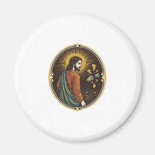 Jesus Gebrochener Glas Tanzboden Party Gefahr Club Magnet