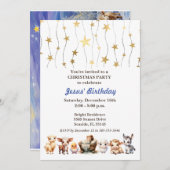 Jesus' Geburtstagsweihnachtsfeier-Party Einladung (Vorne/Hinten)