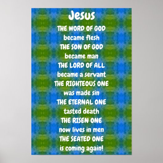 Jesus Geem Poster (Vorne)