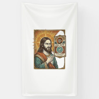 Jesus gefälschtes verifiziertes Häkchen Betrug Tro Banner