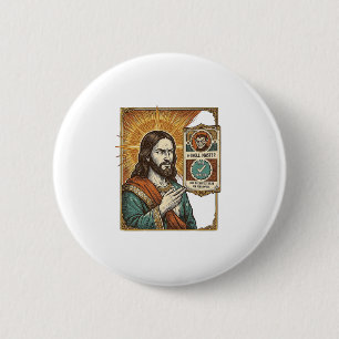 Jesus gefälschtes verifiziertes Häkchen Betrug Tro Button