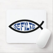 Jesus Gefilte Fish - Jüdischer Pessach Spaß Mousepad (Mit Mouse)