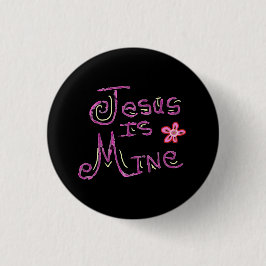 Jesus gehört mir Christlicher Spruch Button