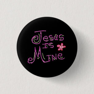 Jesus gehört mir Christlicher Spruch  Button