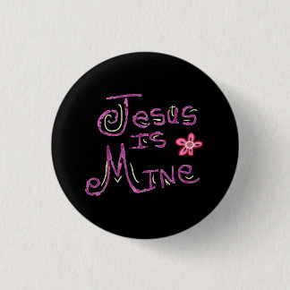 Jesus gehört mir Christlicher Spruch Button
