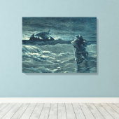 Jesus geht am Meer spazieren | Bibel Leinwanddruck (Insitu (Holzboden))