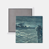 Jesus geht am Meer spazieren | Bibel Magnet (Vorderseite/Rückseite)