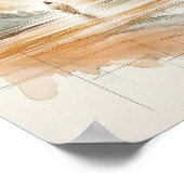 Jesus geht auf dem Wasser - Inspirierend Wasserfar Poster (Ecke)