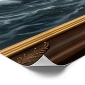 Jesus geht auf dem Wasser Poster – Christliche Wan (Ecke)
